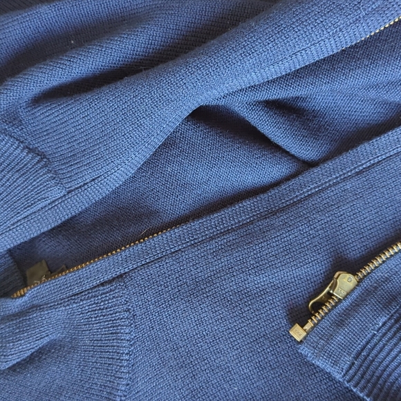 JCrew full zip up sweater. 100% merino wool. - Picture 7 of 8
